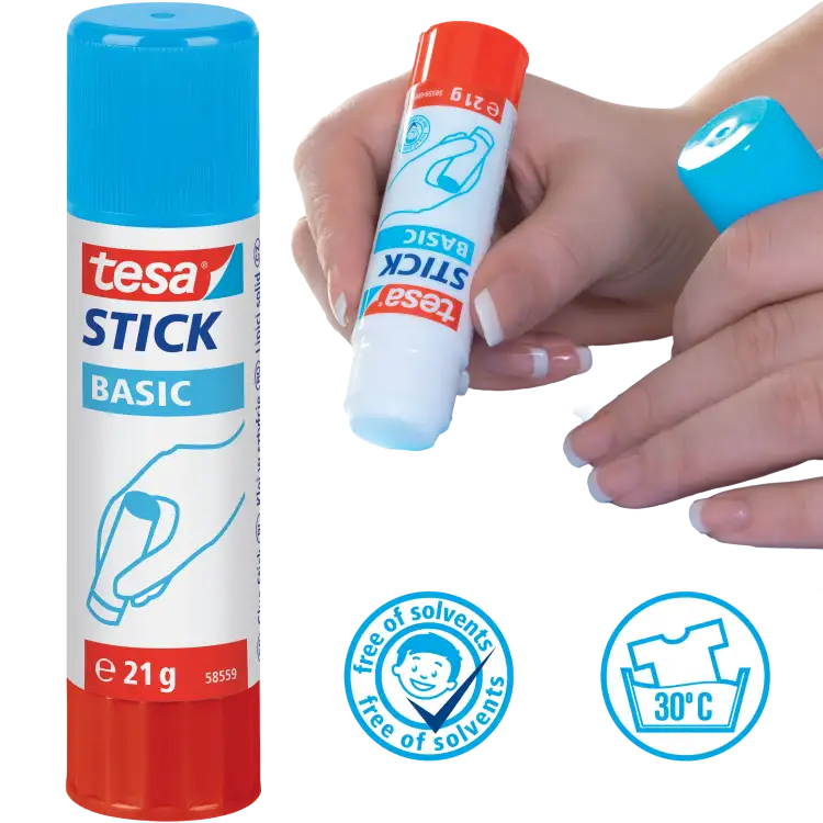 Klej W Sztyfcie Szkolny Biurowy Tesa Mocny Stick Glue Do Papieru 21 g