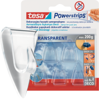 Haczyki Samoprzylepne Tesa Powerstrips Do Wieszania Ozdób Przezroczyste