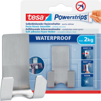 Haczyk Samoprzylepny Łazienkowy Tesa Powerstrips Srebrny Metalowy 2 kg