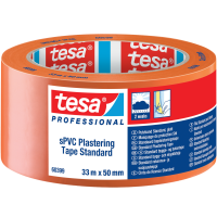 Taśma Tynkarska Elewacyjna PVC Tesa 33m x 50mm Mocna Budowlana Pomarańczowa