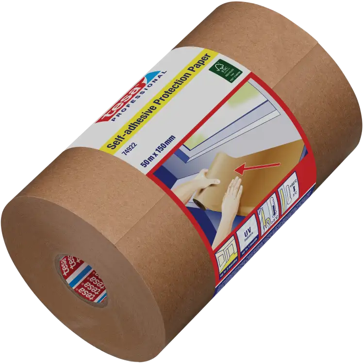 Papier Ochronny Malarski Samoprzylepny Tesa Zabezpieczający 50m x 150mm
