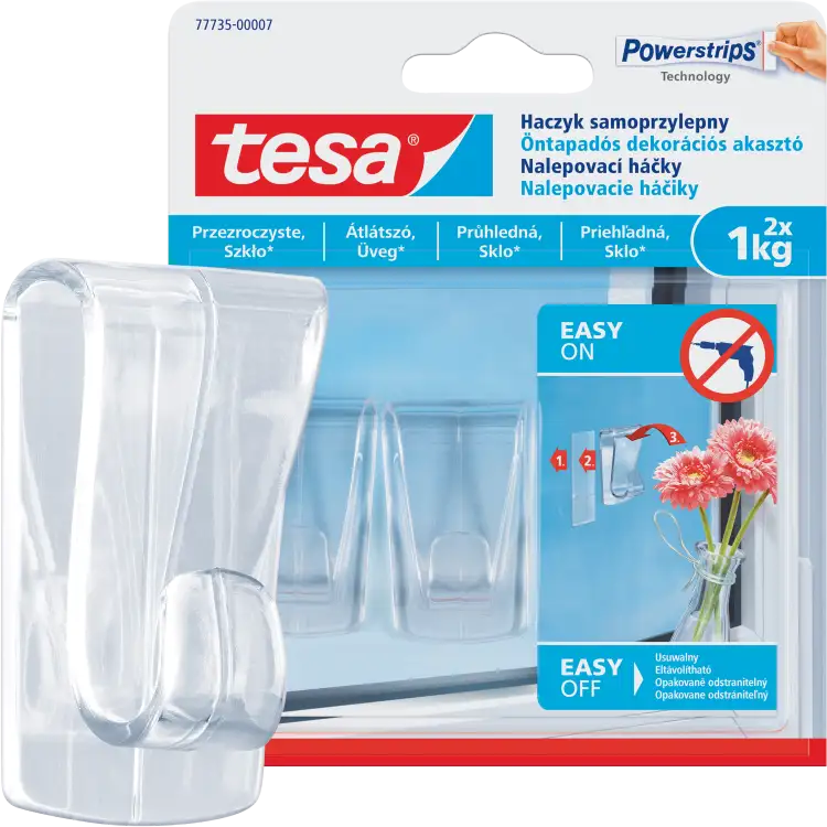 Haczyki Samoprzylepne Tesa Do Wieszania Dekoracji Ozdób Przezroczyste 1kg