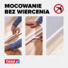 Proces mocowania listew przypodłogowych taśmą piankową Tesa bez konieczności wiercenia w podłożu