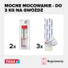 Informacja o wytrzymałości gwoździa samoprzylepnego Tesa na obciążenie do 3 kg