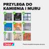Grafika przedstawia zastosowanie samoprzylepnych gwoździ Tesa na różnych powierzchniach takich jak metal, beton czy cegła