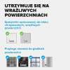 Grafika informacyjna podkreślająca skuteczność pasków montażowych Tesa na tapetach i tynku