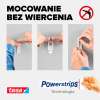 Instrukcja montażu samoprzylepnego gwoździa Tesa na ścianie z technologią Powerstrips pokazana krok po kroku