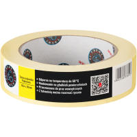 Taśma Malarska Papierowa Maskująca 30mm x 50m Uniwersalna Lakiernicza Żółta