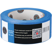 Taśma Malarska Papierowa Maskująca UV Tape 48mm x 50m Zewnętrzna Niebieska