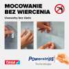 Technologia Powerstrips Tesa umożliwia szybkie i bezśladowe mocowanie przezroczystego haczyka na gładkiej powierzchni
