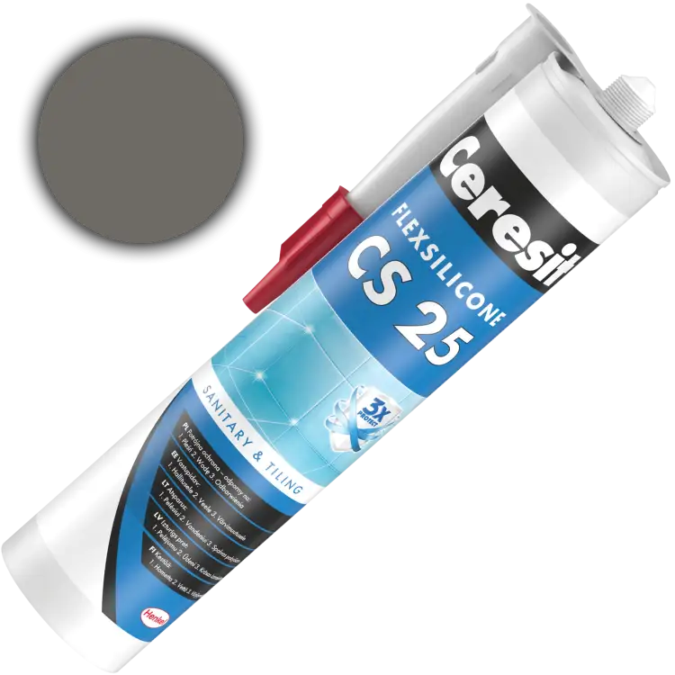 Silikon Sanitarny Ceresit CS25 Uniwersalny Uszczelniacz Antracite 280 ml