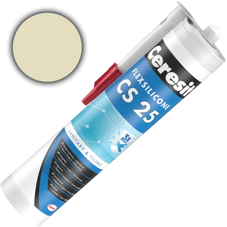 Silikon Sanitarny Ceresit CS25 Uniwersalny Uszczelniacz Bezbarwny 280 ml