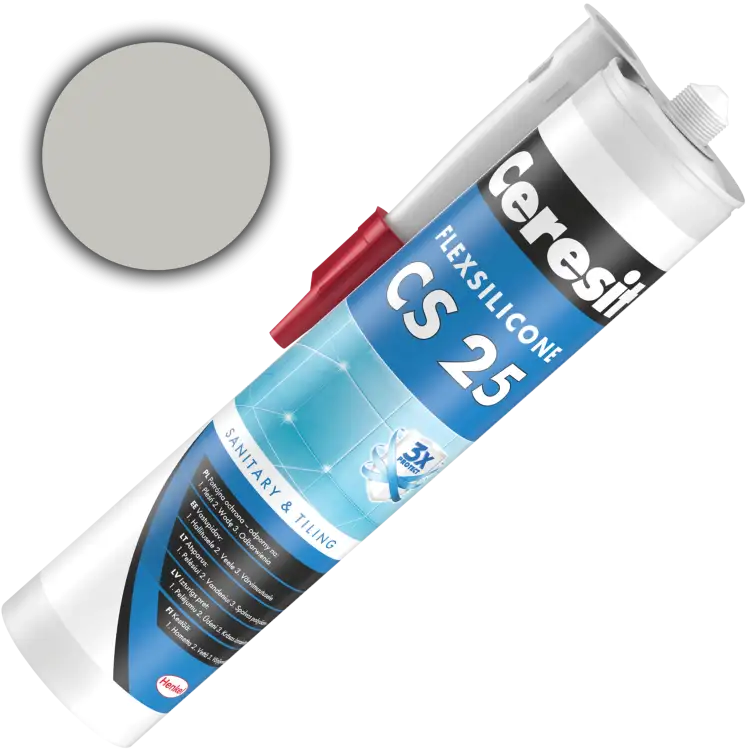 Silikon Sanitarny Ceresit CS25 Uniwersalny Uszczelniacz Silver 280 ml