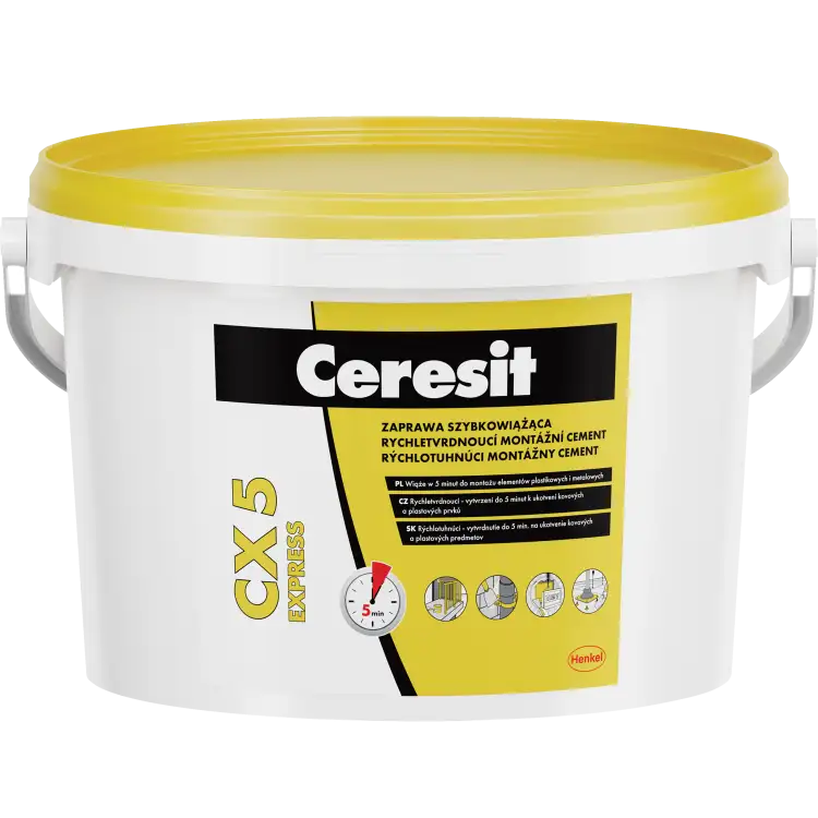 Zaprawa Cementowa Szybkowiążąca Ceresit CX5 Cement Montażowy Do Betonu 2 kg
