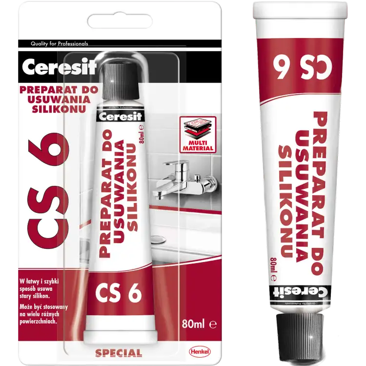 Środek Do Usuwania Silikonu Ceresit CS6 Preparat Zmywacz Silikonów 80ml