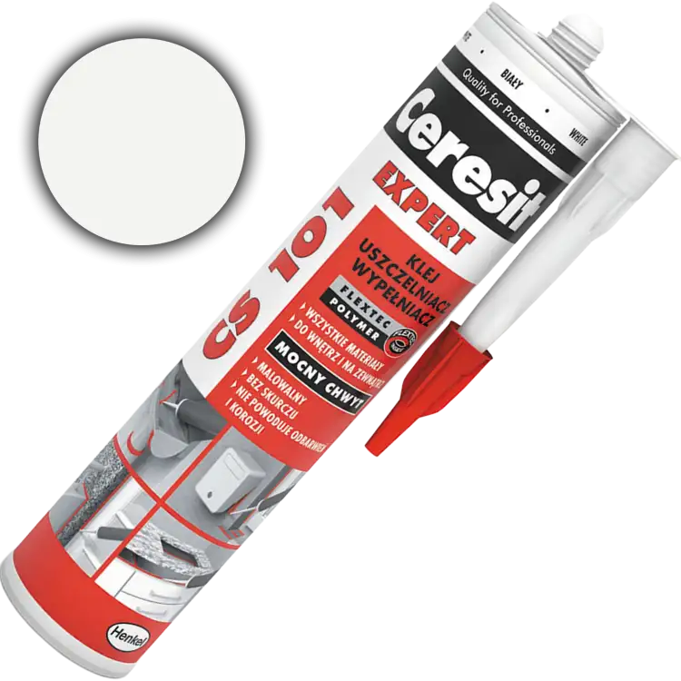 Klej Uszczelniacz Wypełniacz Ceresit CS101 Uniwersalny Biały 280ml