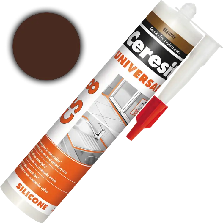 Silikon Neutralny Ceresit CS8 Uniwersalny Uszczelniacz Brązowy 280 ml