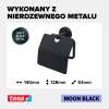 Matowy uchwyt Tesa MOON BLACK z metalu nierdzewnego prezentuje minimalistyczny styl i solidność wykonania