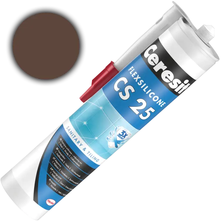 Silikon Sanitarny Ceresit CS25 Uniwersalny Uszczelniacz Chocolate 280 ml