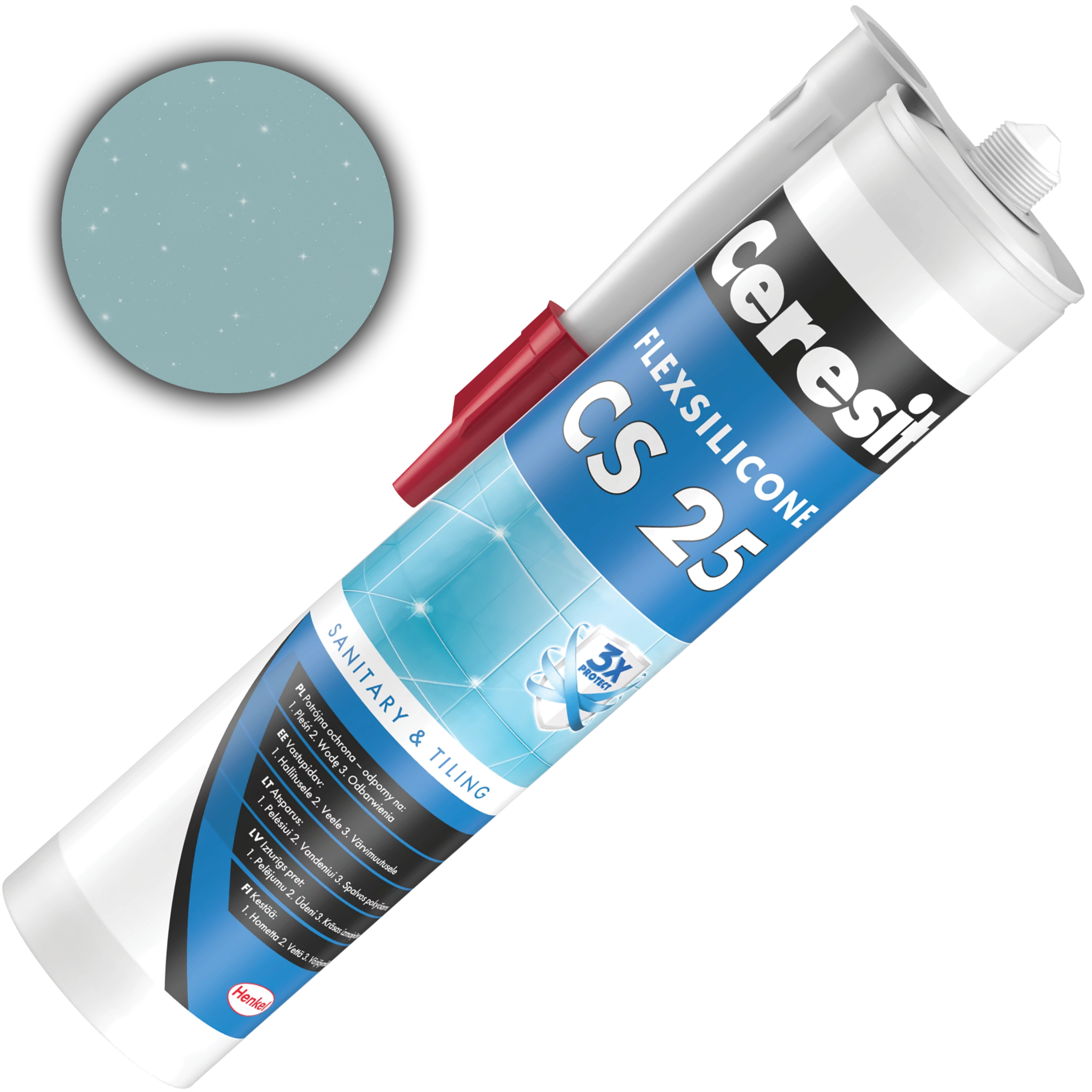 Silikon Sanitarny Ceresit CS25 Uniwersalny Uszczelniacz Ice Glow 280 ml