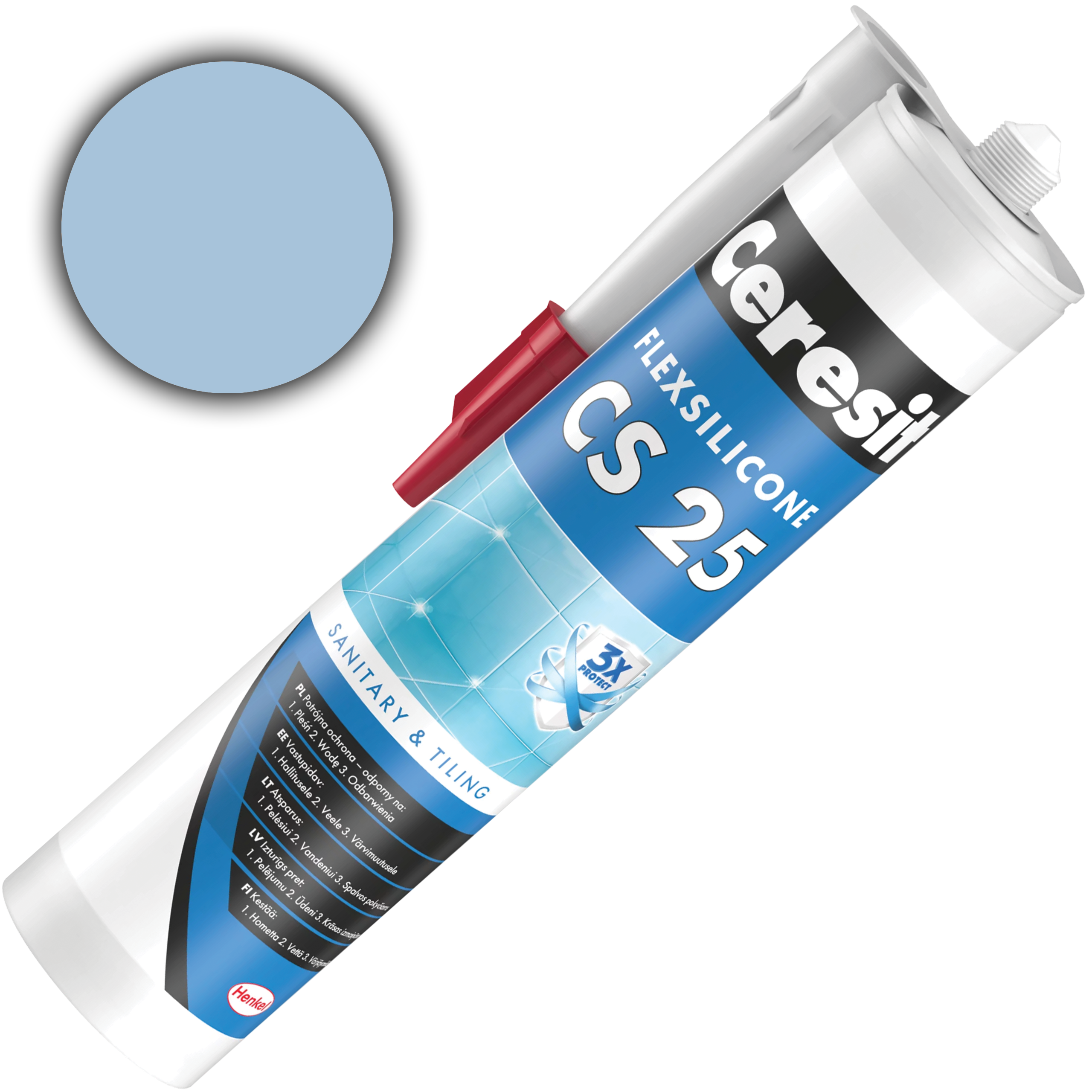 Silikon Sanitarny Ceresit CS25 Uniwersalny Uszczelniacz Sky 280 ml